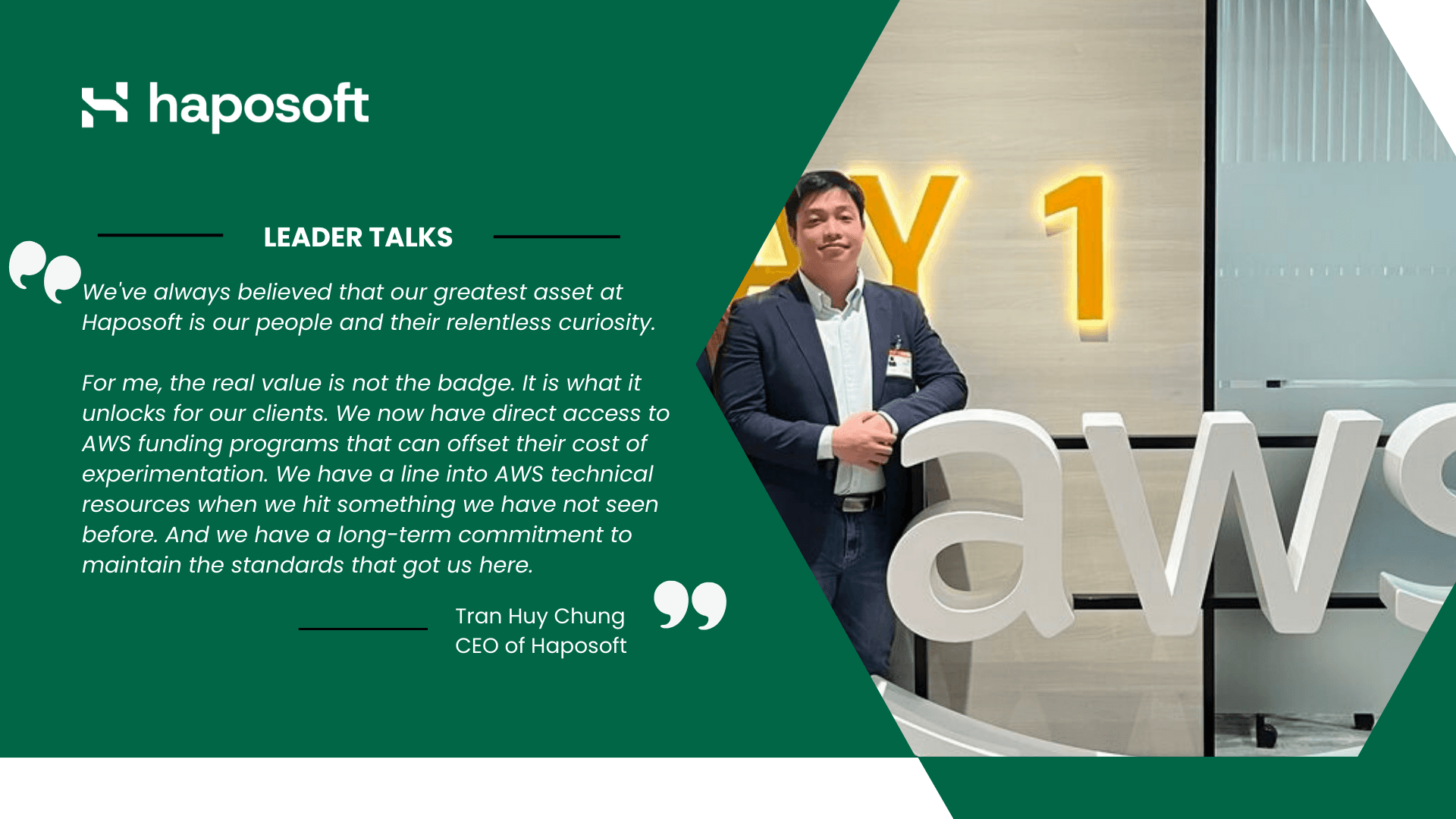 Our CEO highlights our people, AWS validation, and commitment to delivering greater value to clients.