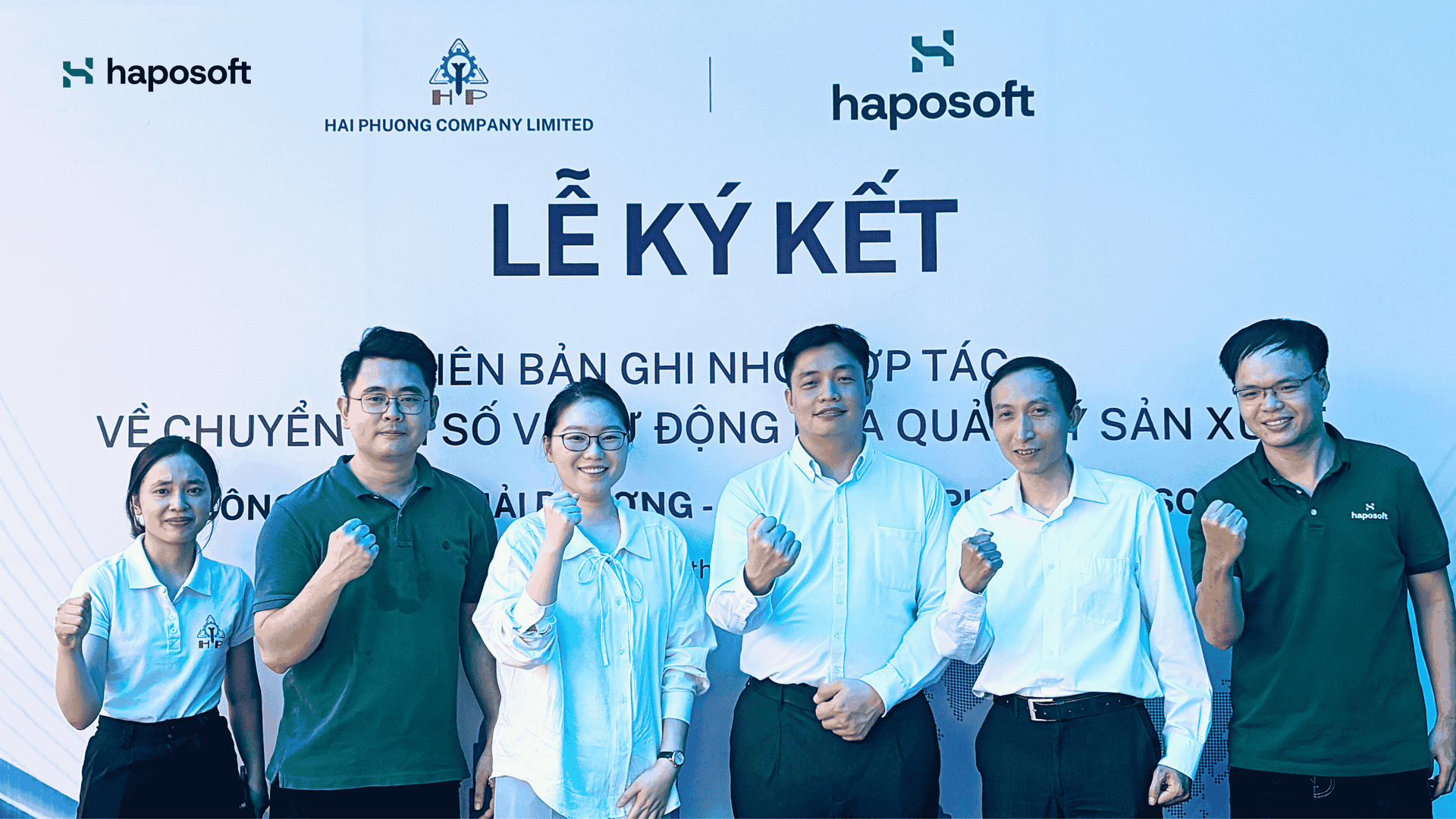 Lễ ký kết đánh dấu bước khởi đầu cho quan hệ hợp tác chiến lược giữa Haposoft và Hải Phương.