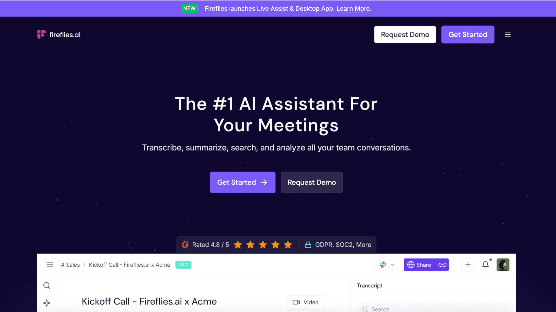 AI Automation Examples - Fireflies