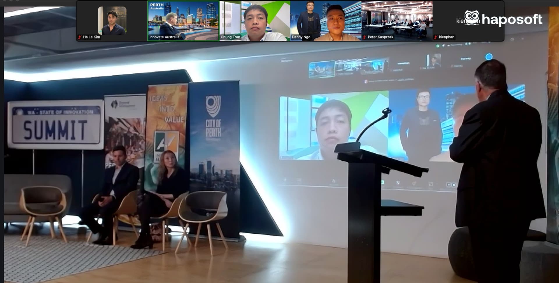 Haposoft showcasing AI innovation and Australia–Vietnam technology collaboration at the AI Innovation Summit 2024